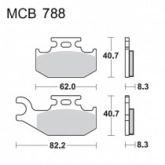 Колодки тормозные TRW Lucas MCB788SI