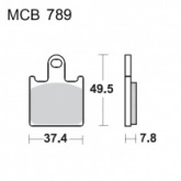 Колодки тормозные TRW Lucas MCB789SV