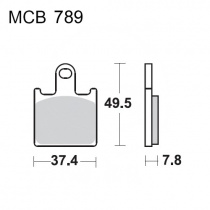 Колодки тормозные TRW Lucas MCB789SV
