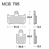 Колодки тормозные TRW Lucas MCB795SV