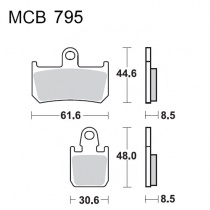 Колодки тормозные TRW Lucas MCB795SV
