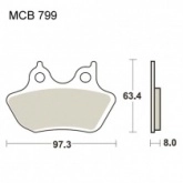 Колодки тормозные TRW Lucas MCB799SH