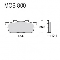 Колодки тормозные TRW Lucas MCB800