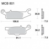 Колодки тормозные TRW Lucas MCB801SI