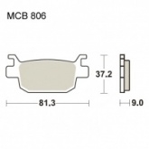Колодки тормозные TRW Lucas MCB806