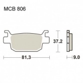 Колодки тормозные TRW Lucas MCB806