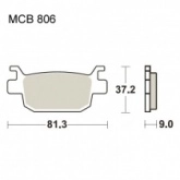 Колодки тормозные TRW Lucas MCB806SRM