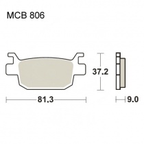 Колодки тормозные TRW Lucas MCB806SRM