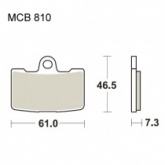 Колодки тормозные TRW Lucas MCB810SV