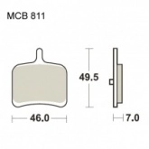 Колодки тормозные TRW Lucas MCB811SH