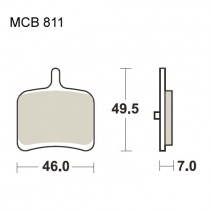 Колодки тормозные TRW Lucas MCB811SH
