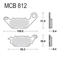 Колодки тормозные TRW Lucas MCB812
