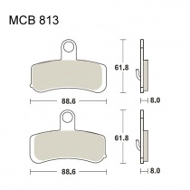 Колодки тормозные TRW Lucas MCB813SV