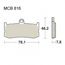 Колодки тормозные TRW Lucas MCB816SV