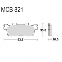 Колодки тормозные TRW Lucas MCB821