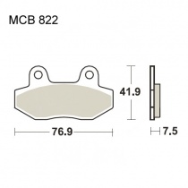Колодки тормозные TRW Lucas MCB822