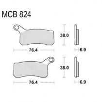 Колодки тормозные TRW Lucas MCB824SI