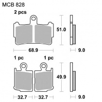 Колодки тормозные TRW Lucas MCB828SV