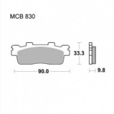 Колодки тормозные TRW Lucas MCB830SRM