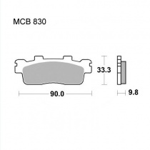 Колодки тормозные TRW Lucas MCB830SRM