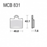 Колодки тормозные TRW Lucas MCB831EC