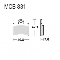 Колодки тормозные TRW Lucas MCB831EC