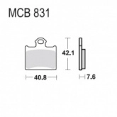 Колодки тормозные TRW Lucas MCB831SI