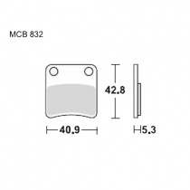Колодки тормозные TRW Lucas MCB832P