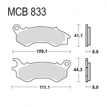 Колодки тормозные TRW Lucas MCB833