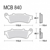 Колодки тормозные TRW Lucas MCB840SH