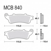 Колодки тормозные TRW Lucas MCB840SH