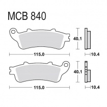 Колодки тормозные TRW Lucas MCB840SH