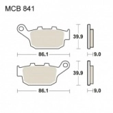 Колодки тормозные TRW Lucas MCB841SH