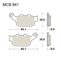 Колодки тормозные TRW Lucas MCB841SH