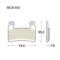 Колодки тормозные TRW Lucas MCB850SV