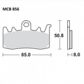 Колодки тормозные TRW Lucas MCB856CRQ