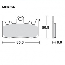 Колодки тормозные TRW Lucas MCB856CRQ
