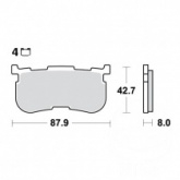 Колодки тормозные TRW Lucas MCB866SH