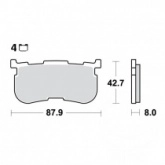 Колодки тормозные TRW Lucas MCB866SH