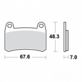 Колодки тормозные TRW Lucas MCB884SV