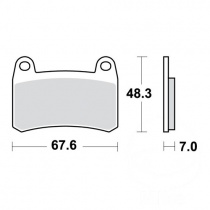 Колодки тормозные TRW Lucas MCB884SV