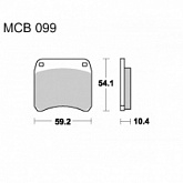 Колодки тормозные TRW Lucas MCB99 