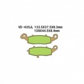 Колодки тормозные Vesrah VD-435JL