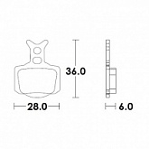 Колодки тормозные Moto-Master M082821