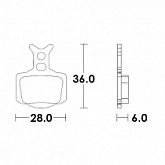 Колодки тормозные Moto-Master M082821