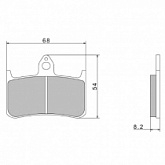 Колодки тормозные Nissin A0030