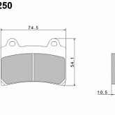 Колодки тормозные Nissin A0250