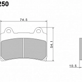 Колодки тормозные Nissin A0250