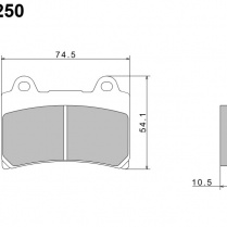 Колодки тормозные Nissin A0250