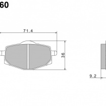 Колодки тормозные Nissin A0260